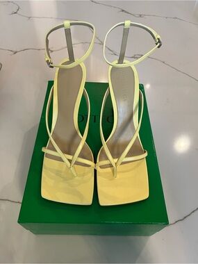 NEW Bottega Veneta Lemonade Stretch Sandals - Size 40